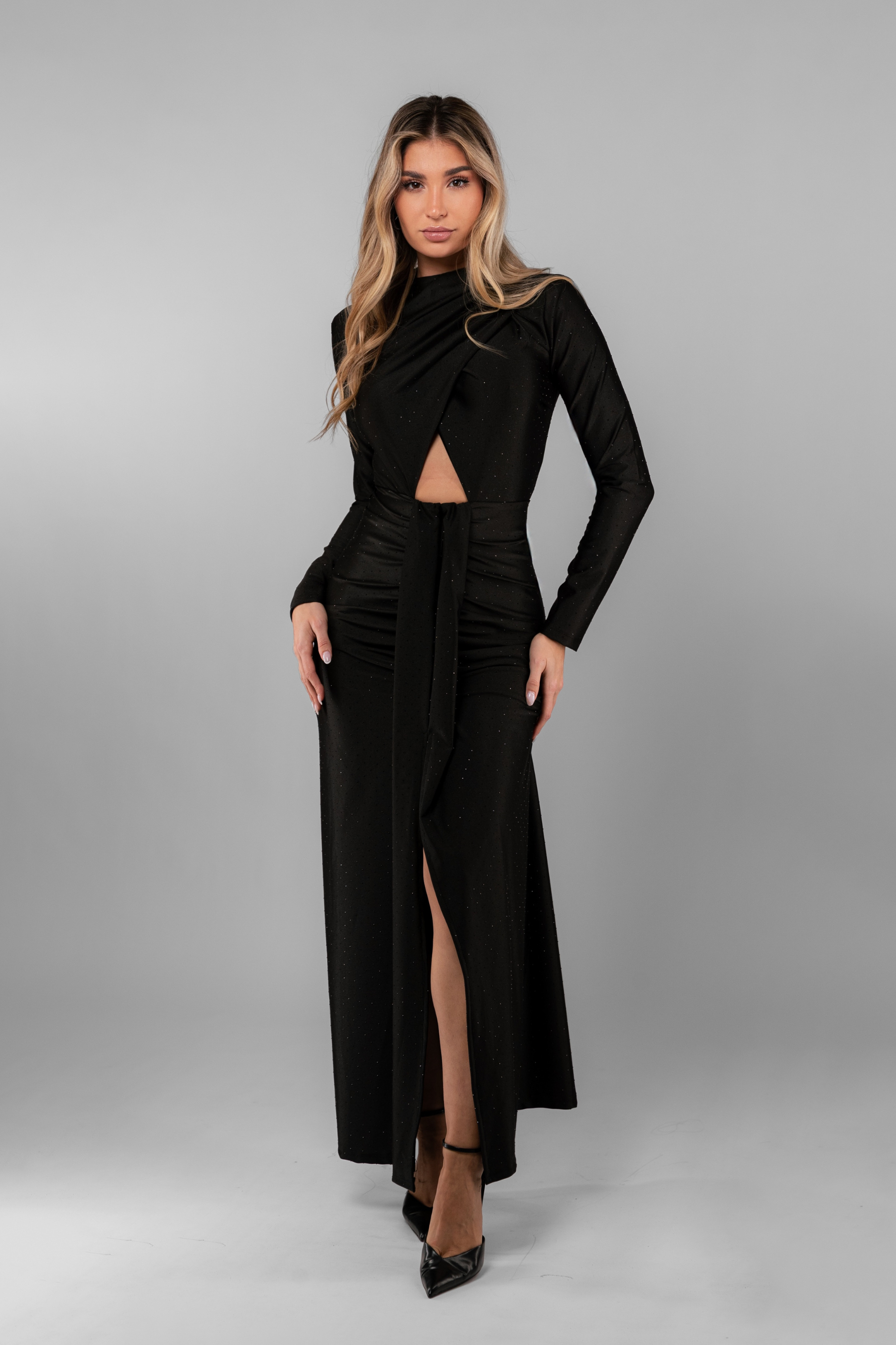 VESTIDO VELORA NEGRO